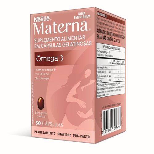 Ômega 3 DHA Materna com 30 Cápsulas