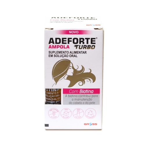 Suplemento Alimentar Adeforte Turbo com 2 Ampolas 3ml