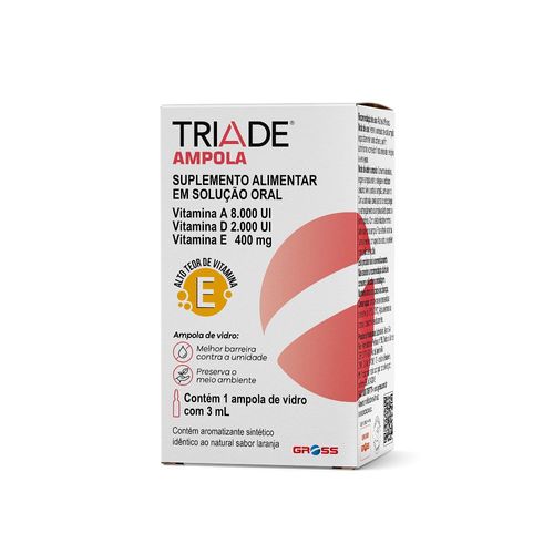 Suplemento Alimentar Triade com 1 Ampola 3ml