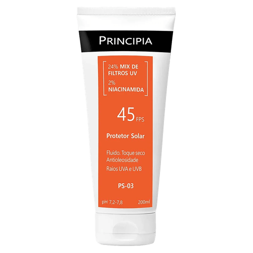 Protetor Solar FPS 45 Principia Skincare PS-03 com 200ml