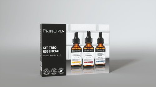 Kit Trio Essencial Princípia VC-10 + Rn 0,3 + AH-2  com 3 Ampolas de 30ml