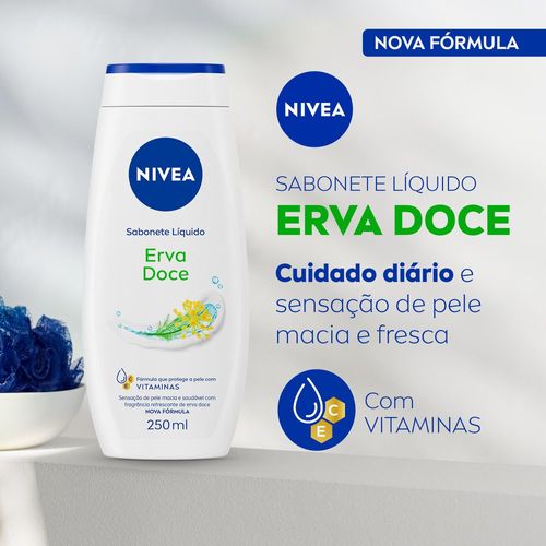 Sabonete Liquído Nivea Erva Doce 250ml