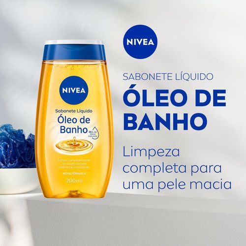 Sabonete liquido Nivea com Oleo de banho 200ml.