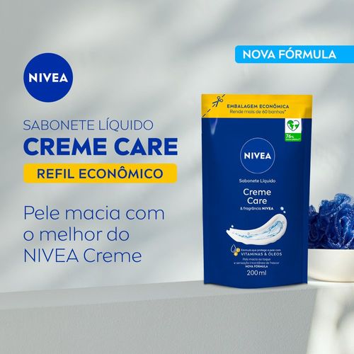 Sabonete Líquido Nivea Creme Care Refil 200ml