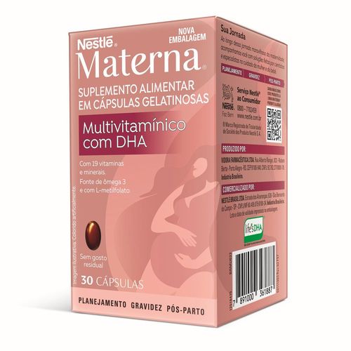 Multivitamínico Materna DHA com 30 Cápsulas