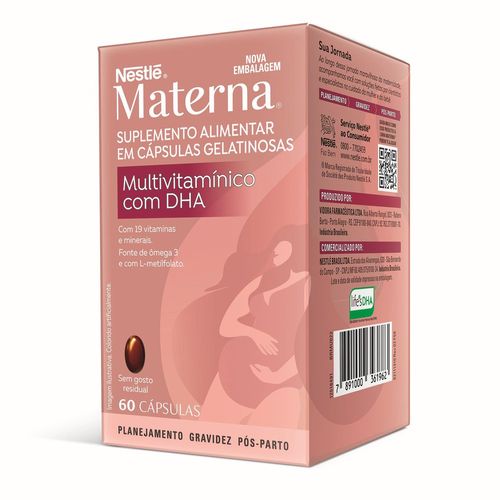 Multivitamínico Materna DHA com 60 Cápsulas