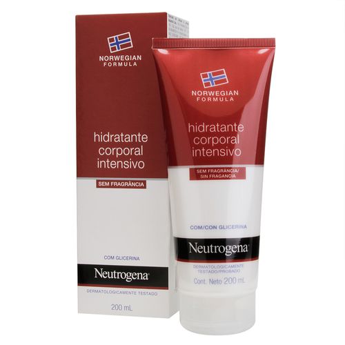 Hidratante Corporal intensivo Neutrogena Norwegian sem fragrância 200ml