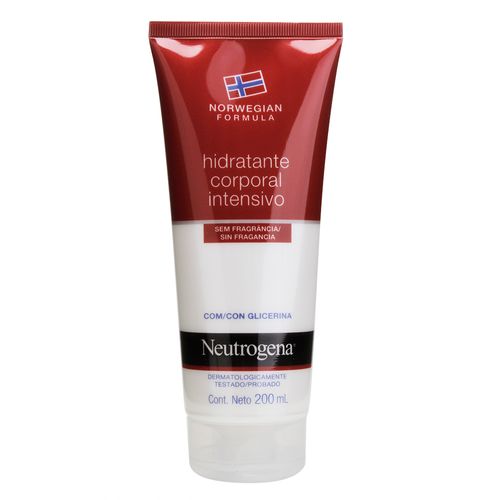 Hidratante Corporal intensivo Neutrogena Norwegian sem fragrância 200ml