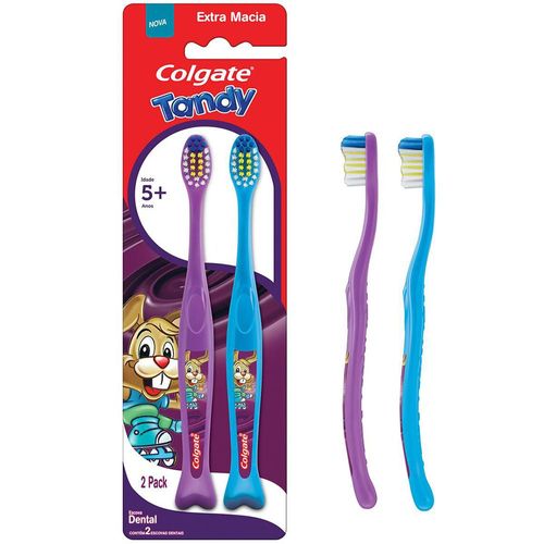 Kit Escova Dental Tandy Kids 5+ Anos com 2 Unidades