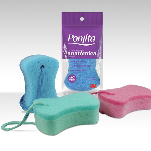 Esponja Ponjita Acqua Anatômica Sortida com 1 Unidade