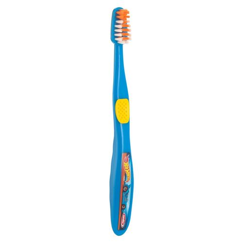 Escova dental Condor júnior hotwheels 4+ grátis estojo protetor