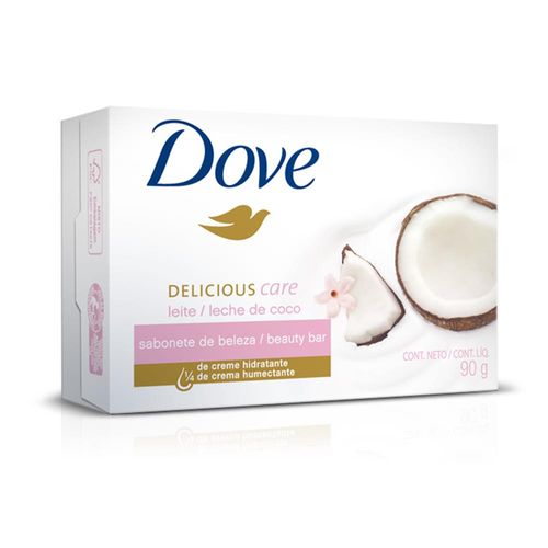 Sabonete Barra Dove Delicious Care Leite de Coco 90g