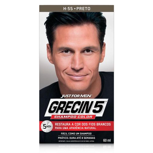 Tonalizante Grecin 5 Shampoo Color Preto 60ml