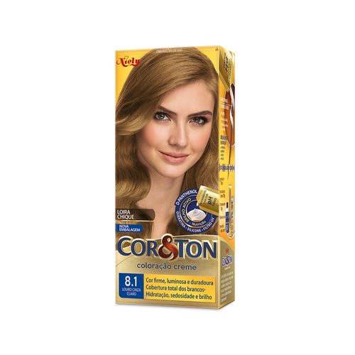 Tintura Creme Cor&Ton Mini Kit 8.1 Louro Cinza Claro