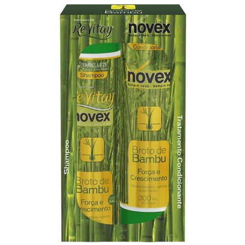 Kit Shampoo + Condicionador Novex Vitay Broto de Bambu 300ml