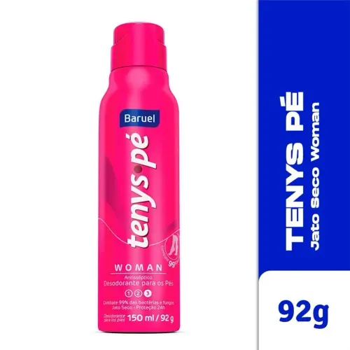 Desodorante Tenys Pé Baruel Jato Seco Woman 150ml