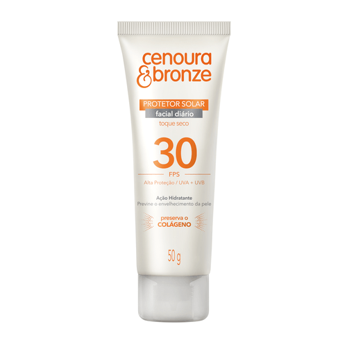 Protetor Solar Cenoura & Bronze FPS30 Facial 50g
