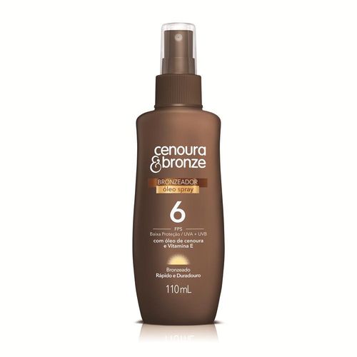 Óleo Bronzeador Cenoura & Bronze FPS6 Spray 110ml