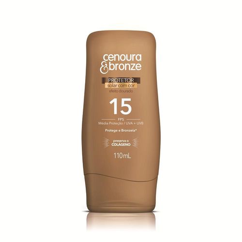 Loção Bronzeadora Cenoura & Bronze FPS15 com Cor 110ml