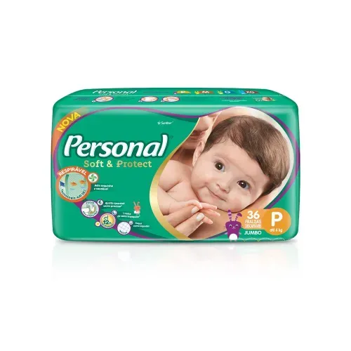 Fralda Personal Baby Jumbo P com 36 Unidades