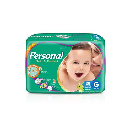 Fralda Personal Baby Jumbo G com 28 Unidades