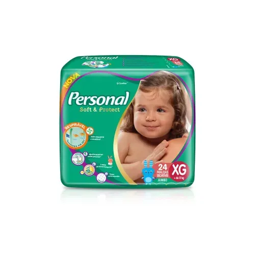 Fralda Personal Baby Jumbo XG com 24 Unidades
