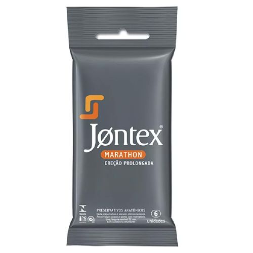 Preservativo Jontex marathon com 6 unidades