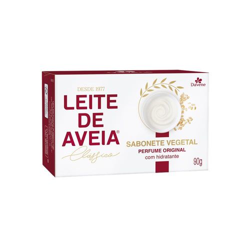 Sabonete em Barra Davene leite de aveia hidratante clássico 90g