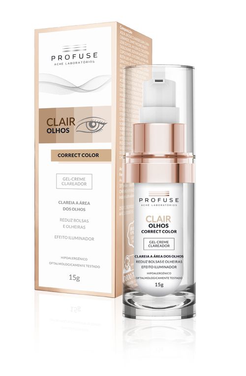 Gel Creme Clareador Clair Olhos Profuse Correct Color 15g