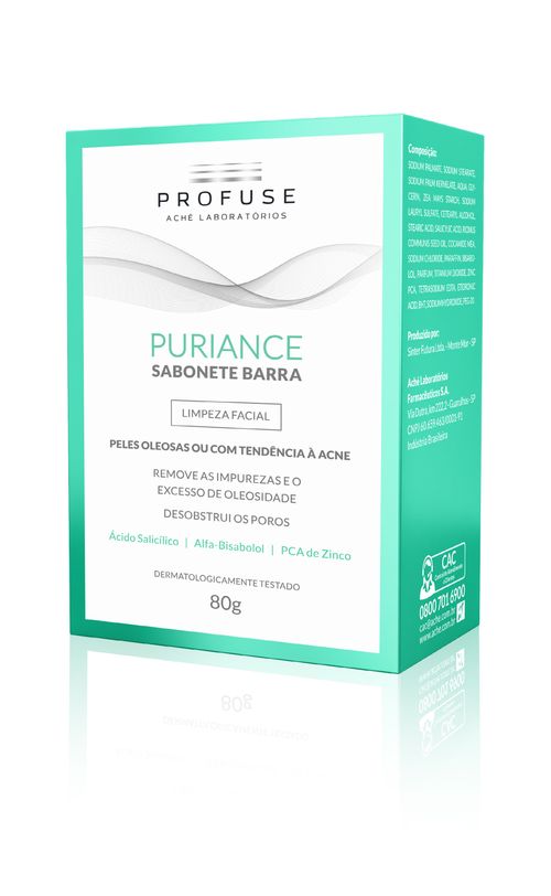 Sabonete Barra Profuse Puriance 80g