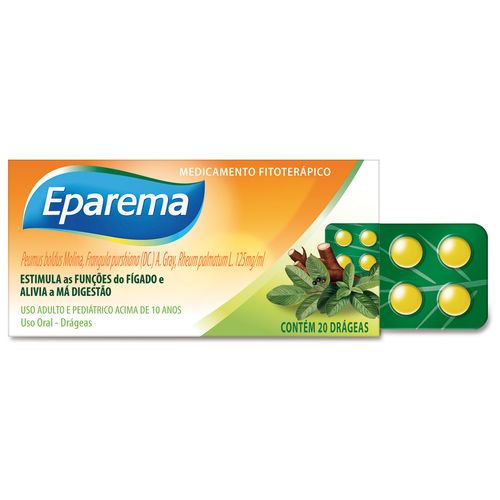 Eparema com 20 drágeas