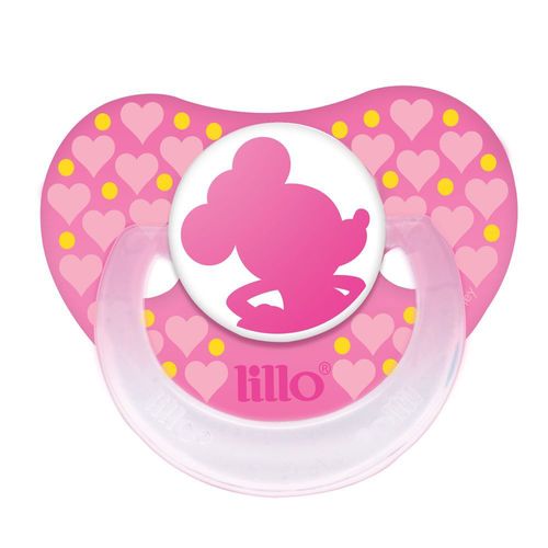 Chupeta Ortodôntica Lillo Disney silicone rosa tamanho 2