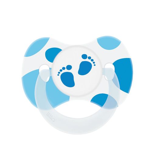 Chupeta Lillo Funny Pezinho silicone azul tamanho 1