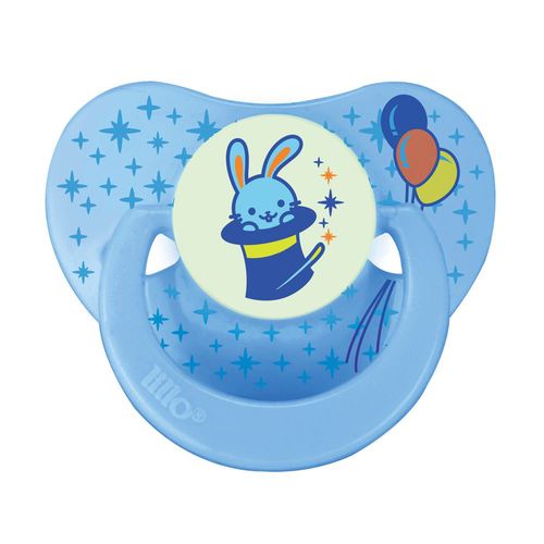 Chupeta Ortodôntica Lillo Magia silicone azul tamanho 2