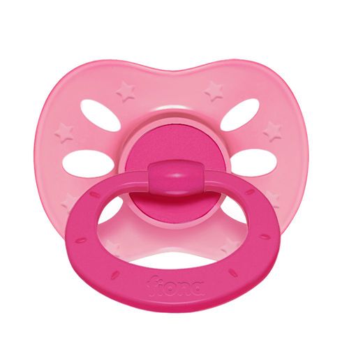 Chupeta Fiona Classica Baby silicone rosa