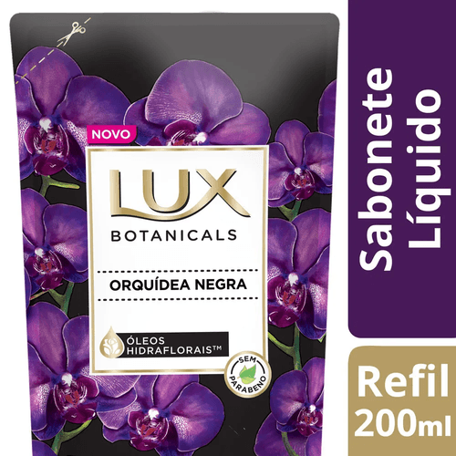 Sabonete Líquido Lux Botanicals Orquídea Negra Refil 200ml