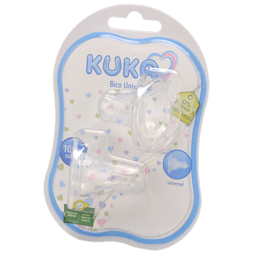 Bico de Mamadeira Kuka Universal Silicone com 2 Unidades Ref:5025