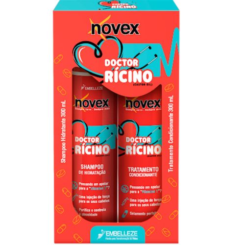 Kit Shampoo + Condicionador Novex Doctor Rícino 300ml