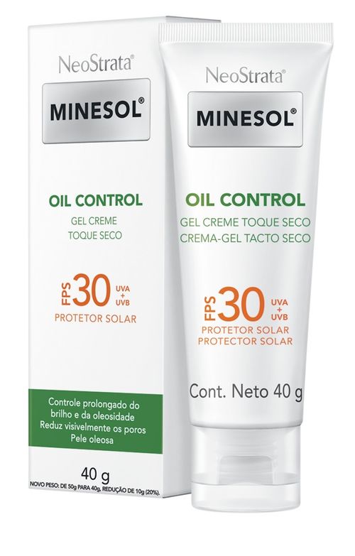 Protetor Solar NeoStrata Minesol Oil Control FPS30 Gel Creme Toque Seco 40g