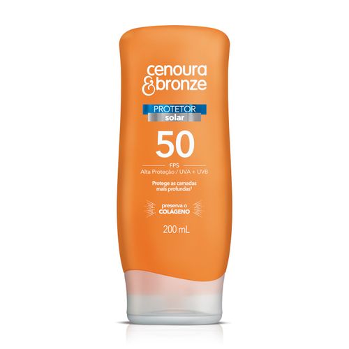 Protetor Solar Cenoura & Bronze FPS50 200ml