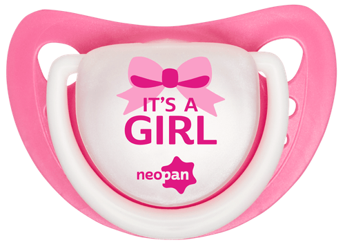 Chupeta Neopan It's a Girl Ortodôntica Rosa Nº 2
