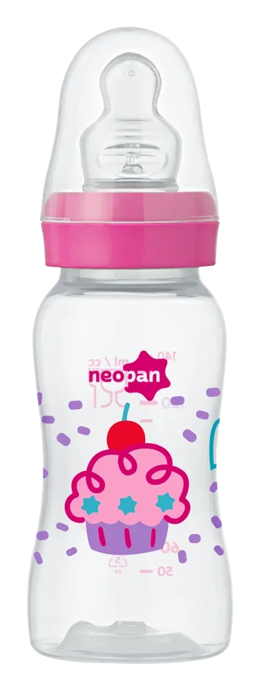 Mamadeira Neopan Criativa Ortodôntica Rosa Nº 1 140ml