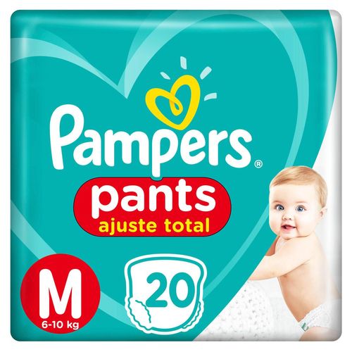 Fralda Pampers Pants Ajuste Total Pacotão M com 20 Unidades