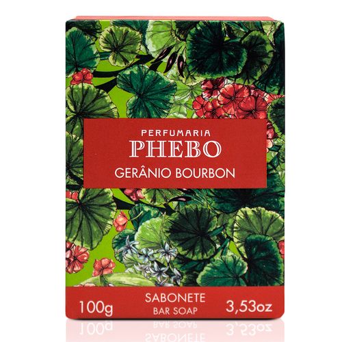 Sabonete Barra Phebo Mediterraneo Gerânio Bourbon 100g