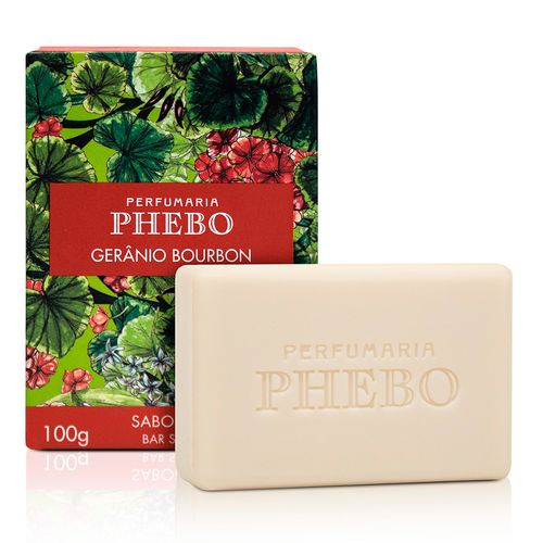 Sabonete Barra Phebo Mediterraneo Gerânio Bourbon 100g