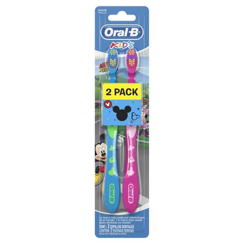 Kit Escova Dental Oral-B Kids Mickey com 2 Unidades