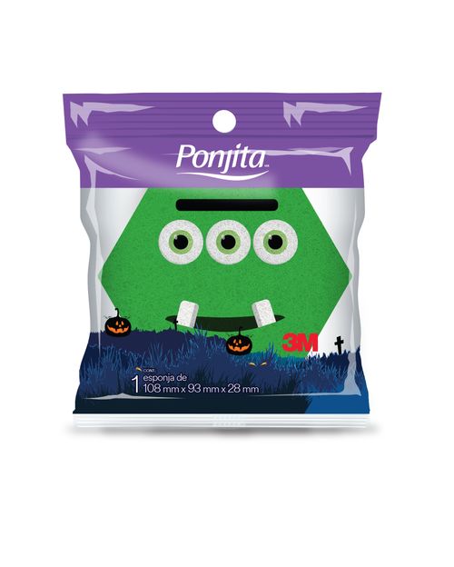 Esponja Infantil para Banho Monstros com 1 Unidade