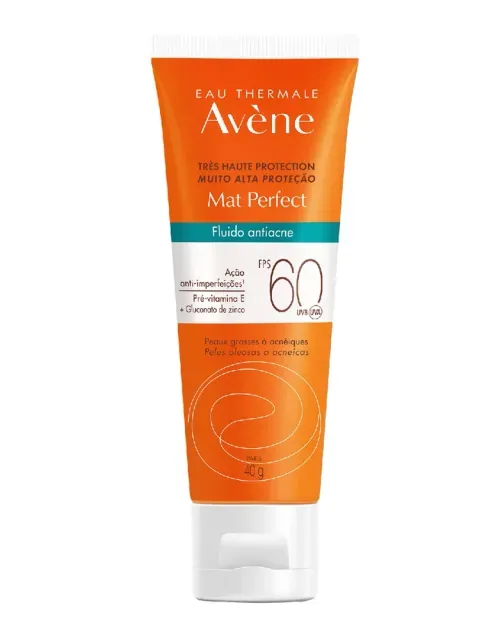 Protetor Solar Avène Mat Perfect Fluido Antiacne FPS60 40ml