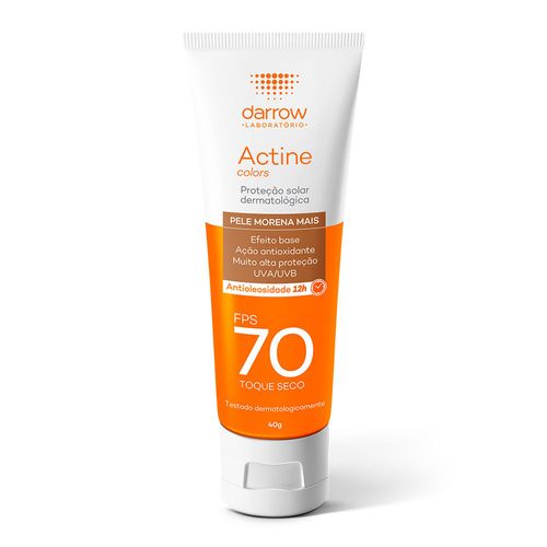 Protetor Solar Actine FPS70 Pele Morena Mais 40g