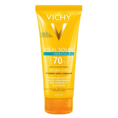 Protetor Solar Vichy Idéal Soleil Hydra Soft FPS70 200ml
